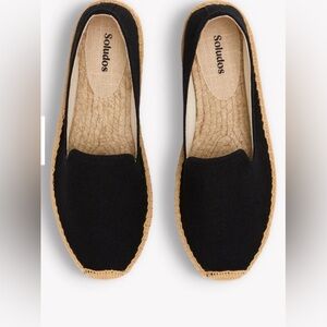 Soludos Black Espadrille Flats